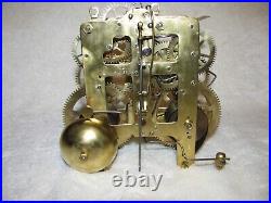 Seth Thomas 4 1/2 Clock Movement Repaired And Serviced, New Mainsprings