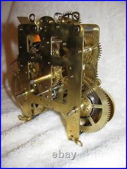Seth Thomas 4 1/2 Clock Movement Repaired & Serviced With New Mainsprings