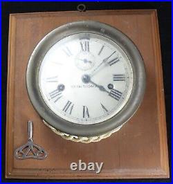 Seth Thomas 6 Ship's Clock Maritime Vintage Runs NEEDS SERVICE