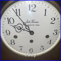 Seth Thomas 8 Day Keywound WithWestminster Strike & Chimes Mantle Clock (NO KEY) Seth Thomas 8 Day Keywound WithWestminster Strike & Chimes Mantle Clock (NO KEY)