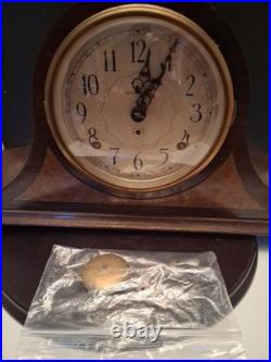 Seth Thomas 8 Day Mantle Clock Mechanical Movement Works Serviced. Beautiful