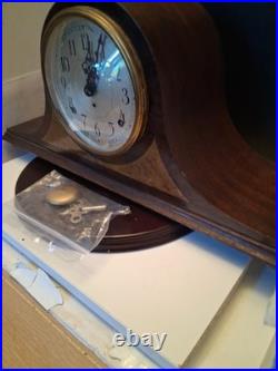 Seth Thomas 8 Day Mantle Clock Mechanical Movement Works Serviced. Beautiful