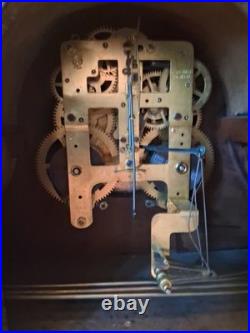 Seth Thomas 8 Day Mantle Clock Mechanical Movement Works Serviced. Beautiful