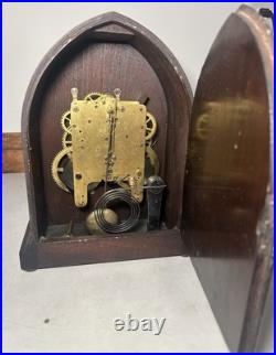 Seth Thomas 8 Day Time Strike Beehive Tombstone Gothic Shelf Table Mantel Clock Seth Thomas 8 Day Time Strike Beehive Tombstone Gothic Shelf Table Mantel Clock