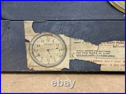 Seth Thomas Adamantine Black Mantel Lion Head Desk Shelf Clock
