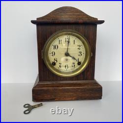 Seth Thomas Adamantine Mantle Clock 1900s With Key Antique