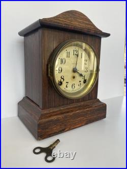 Seth Thomas Adamantine Mantle Clock 1900s With Key Antique