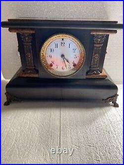 Seth Thomas Adamantine Mantle Clock Antique Used and Working Fine