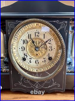 Seth Thomas Adamantine Mantle Clock Shasta Model 35 c1900 with Bob & Key 2/Restore Seth Thomas Adamantine Mantle Clock Shasta Model 35 c1900 with Bob & Key 2/Restore