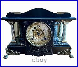 Seth Thomas Adamantine Mantle Clock Shasta Model 35 c1900 with Bob & Key 2/Restore