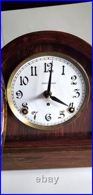 Seth Thomas Adamantine Shelf or Mantel Clock Hour Half Hour Strike Dated C18XX