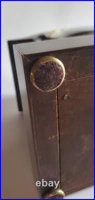 Seth Thomas Adamantine Shelf or Mantel Clock Hour Half Hour Strike Dated C18XX