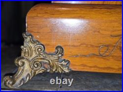 Seth Thomas Adamantine Wood CASE 4 MARBLE Column Mantle Clock BEAUTIFUL