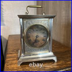 Seth Thomas Alarm Carriage 6 Desk Mantel Table Clock Working