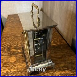Seth Thomas Alarm Carriage 6 Desk Mantel Table Clock Working