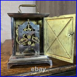Seth Thomas Alarm Carriage 6 Desk Mantel Table Clock Working