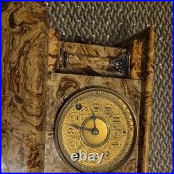 Seth Thomas Amazing Antique Seth Thomas Adamantine Mantle Clock 1898. As is