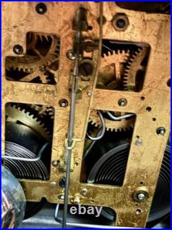 Seth Thomas Antique Adamantine CLAY Mantle Clock 1914 half hour chime Works well