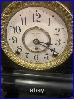 Seth Thomas Antique Adamantine Mantel Clock