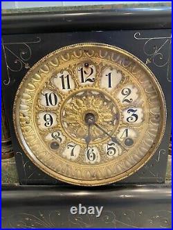 Seth Thomas Antique Adamantine Mantle Clock Made in 1900 No Key
