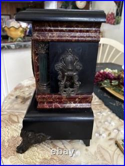 Seth Thomas Antique Clock Mantle Shelf Victorian Adamantine