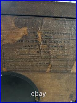 Seth Thomas Antique Clock Mantle Shelf Victorian Adamantine