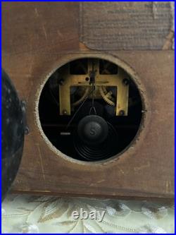 Seth Thomas Antique Clock Mantle Shelf Victorian Adamantine