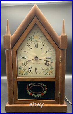 Seth Thomas Antique Electric Mantle Clock. Works. Chimes on Hour & Half Hour