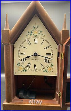 Seth Thomas Antique Electric Mantle Clock. Works. Chimes on Hour & Half Hour