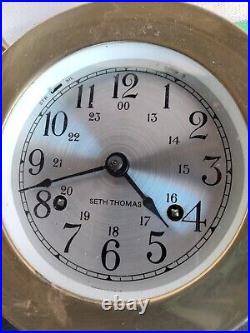 Seth Thomas' Antique Helmsman Ships Bell Clock Model 1052-002