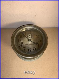 Seth Thomas Antique Metal Maritime Ships Clock Made in USA (Read Description)