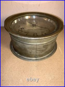 Seth Thomas Antique Metal Maritime Ships Clock Made in USA (Read Description)