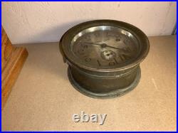 Seth Thomas Antique Metal Maritime Ships Clock Made in USA (Read Description)
