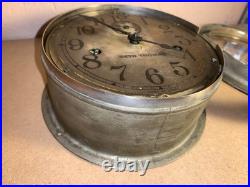 Seth Thomas Antique Metal Maritime Ships Clock Made in USA (Read Description)