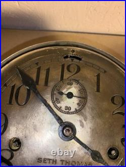 Seth Thomas Antique Metal Maritime Ships Clock Made in USA (Read Description)