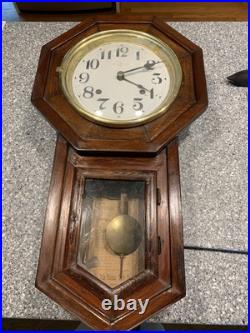 Seth Thomas Antique Octagon Wall Clock