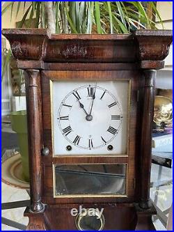 Seth Thomas Antique Shelf/Cottage/Mantel Clock With Columns