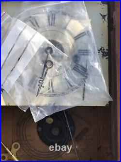 Seth Thomas Antique Shelf Mantle clock Reverse Painted Civil War Era 1800's