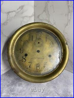 Seth Thomas Antique Ships Bell Clock Brass Casing Only