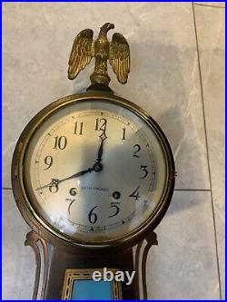Seth Thomas Banjo George Washington Wall Clock Mt Vernon-DELAWARE org Box Non wk