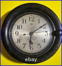 Seth Thomas Boat/Deck Clock, US Maritime Commission WWII, Phenolic Case/bakelite