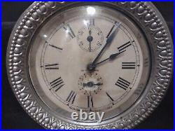 Seth Thomas Brass Mantle Clock Long Alarm Wind Up 1900s Art Nouveau Working