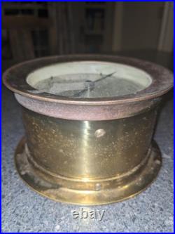Seth Thomas Brass Ship Bell Maritime Clock Corsair W E537-000 German Movt WORKS Seth Thomas Brass Ship Bell Maritime Clock Corsair W E537-000 German Movt WORKS