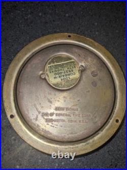 Seth Thomas Brass Ship Bell Maritime Clock Corsair W E537-000 German Movt WORKS Seth Thomas Brass Ship Bell Maritime Clock Corsair W E537-000 German Movt WORKS