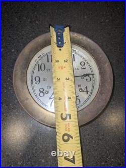 Seth Thomas Brass Ship Bell Maritime Clock Corsair W E537-000 German Movt WORKS Seth Thomas Brass Ship Bell Maritime Clock Corsair W E537-000 German Movt WORKS