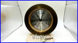 Seth Thomas Brass Ship Bell Maritime Clock Corsair W E537-000 -WORKING! German Seth Thomas Brass Ship Bell Maritime Clock Corsair W E537-000 -WORKING! German