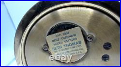 Seth Thomas Brass Ship Bell Maritime Clock Corsair W E537-000 -WORKING! German Seth Thomas Brass Ship Bell Maritime Clock Corsair W E537-000 -WORKING! German