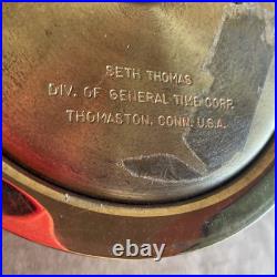 Seth Thomas Brass Ship Bell Maritime Clock Corsair W E537-000 withKey Seth Thomas Brass Ship Bell Maritime Clock Corsair W E537-000 withKey