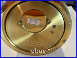 Seth Thomas Brass Ship Bell Maritime Clock Corsair W E537-000 withKey