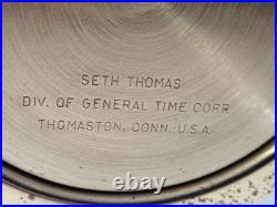 Seth Thomas Brass Ship Bell Maritime Clock Corsair-W E537-000 withKey